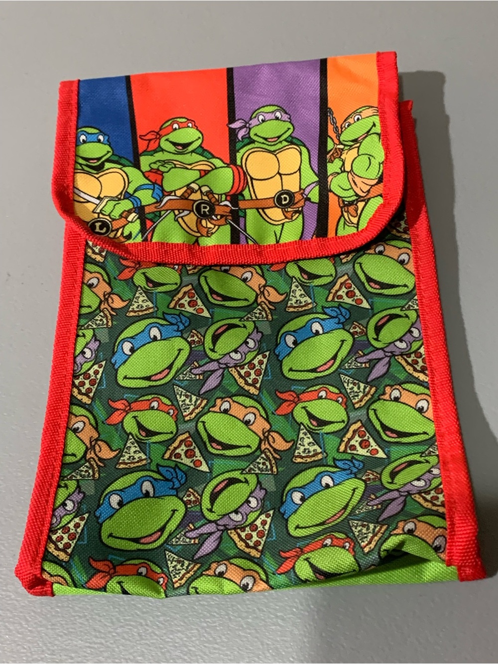 Teenage Mutant Ninja Turtles Red Trim Kids Lunch Bag